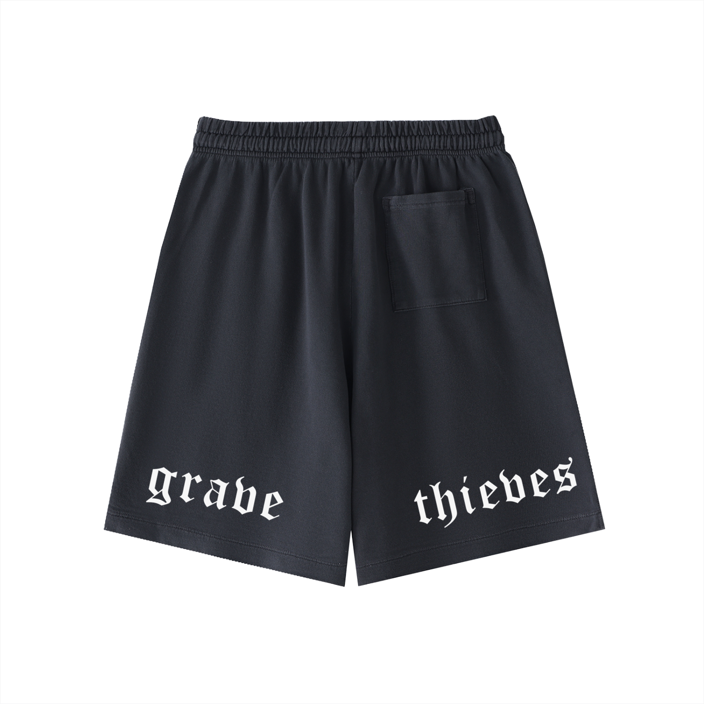 Athletic Dept // Vintage Wash Cotton Shorts - Basalt Black