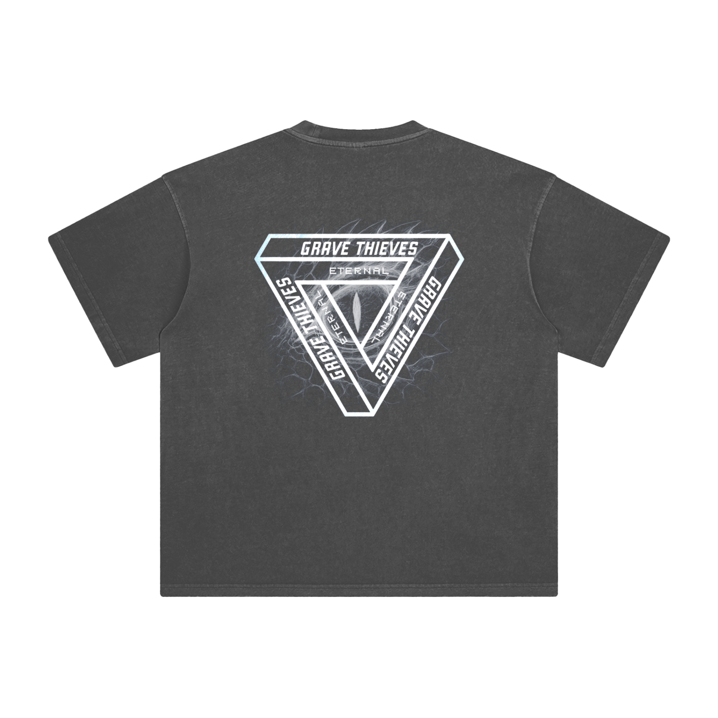 Eye of the Eternal V1 // Vintage Wash Tee - Charcoal