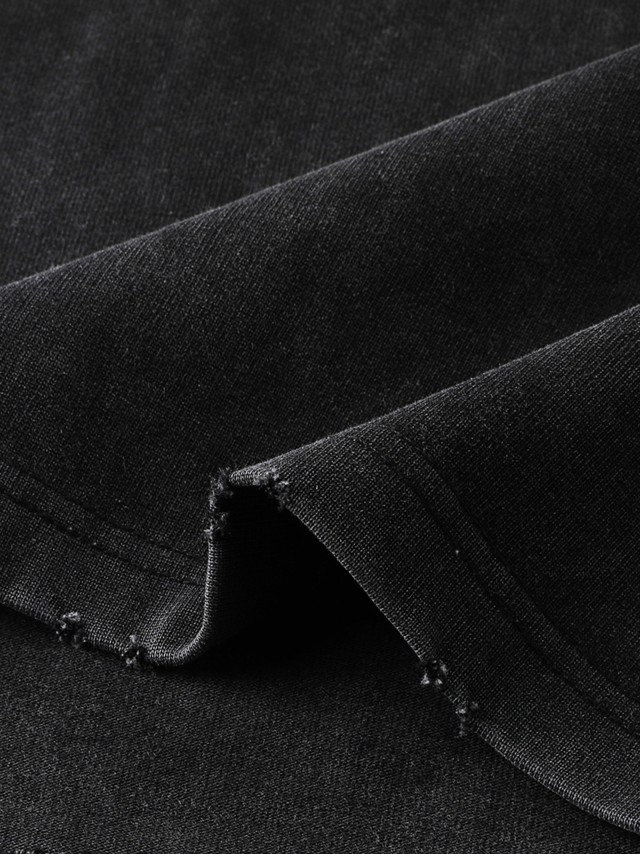 Eternal // Heavyweight Vintage Washed Frayed Tee - Faded Black