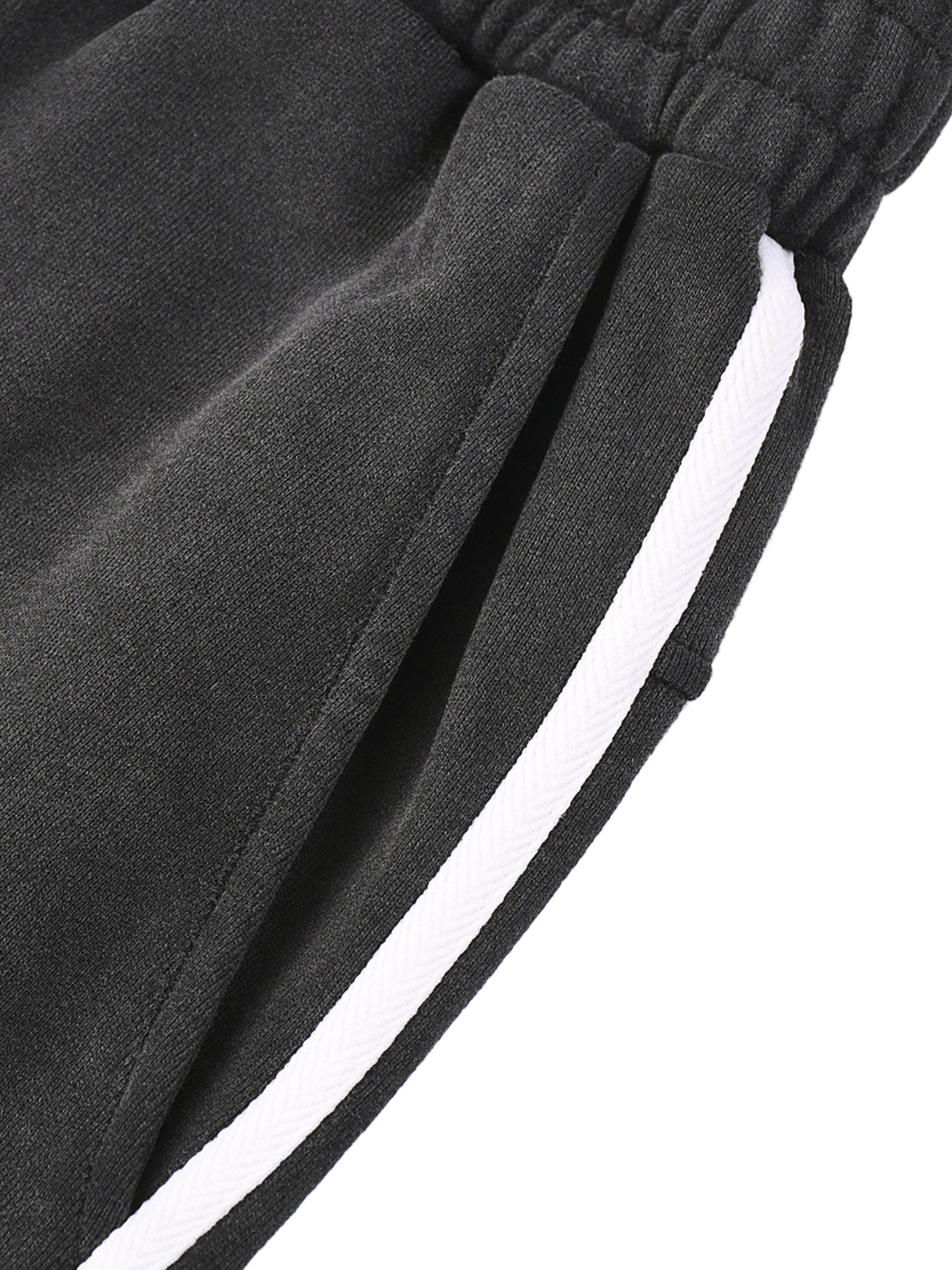 Three Thieves // Vintage Wash Contrast Tape Sweatpants - Charcoal